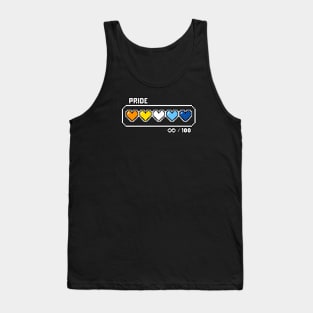 AroAce Pride Videogame Life Bar Hearts Tank Top